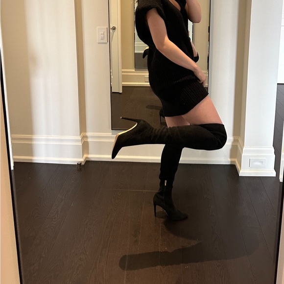 Sergio Rossi Shoes - Sergio Rossi OTK black suede boots